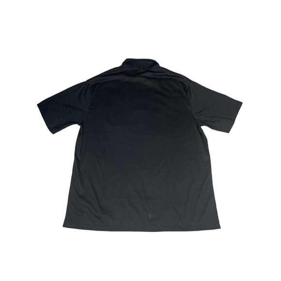 VTG Velva Sheen Polo Top XL Black Mickey Velvet Single Stitch Unisex (Pre-owned - Picture 2 of 4